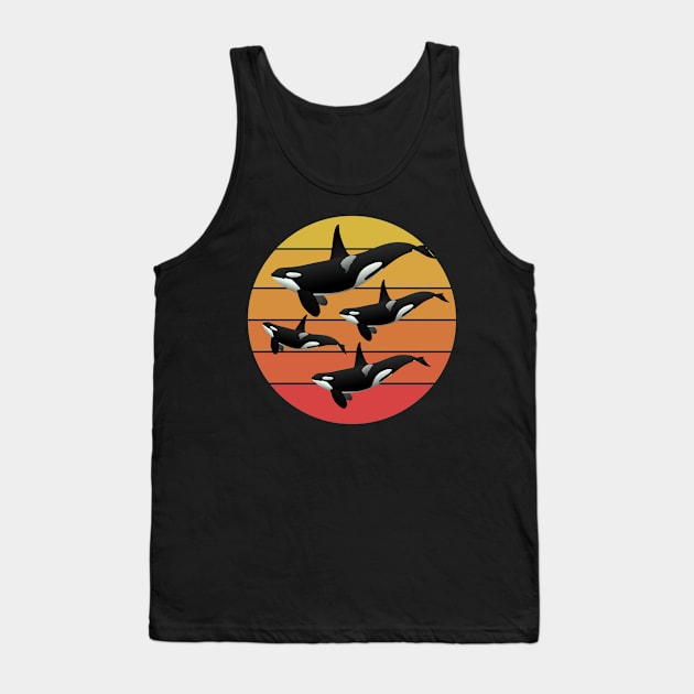 Farts And Orcas Set Them Free Tank Top by Blue Diamond Store